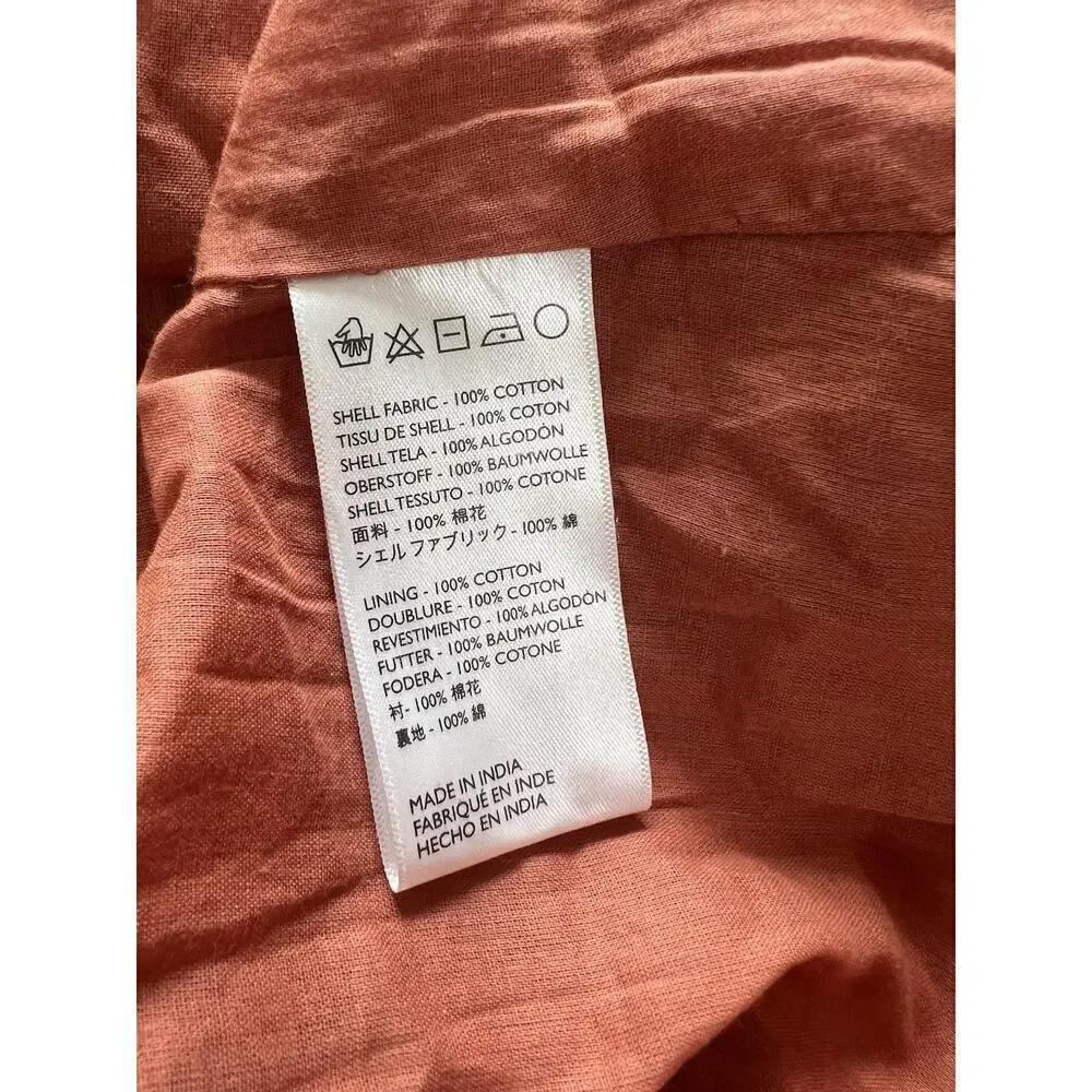Cleobella Sara Floral Belted Midi Dress Terracotta Lined Womens Size XL - Picture 6 of 8